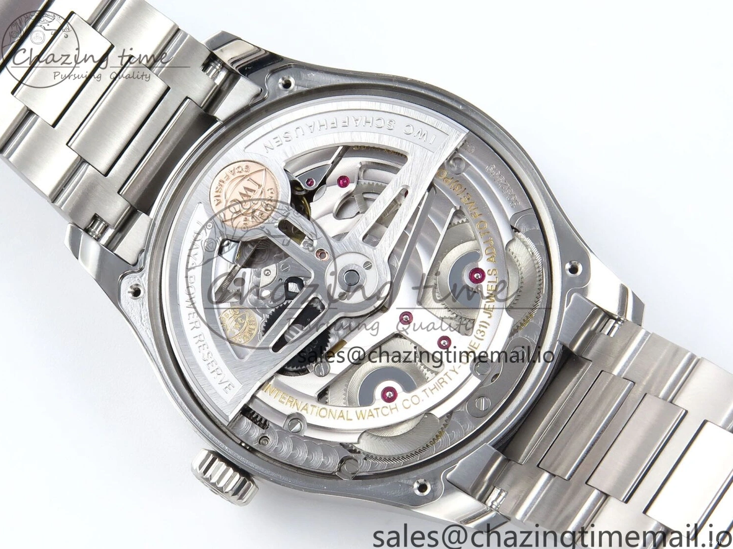 MIROTIME 0324 Portugieser Auto IWC0562A APSF 1:1 Best Edition White RG Dial on SS Bracelet A Unique 6991